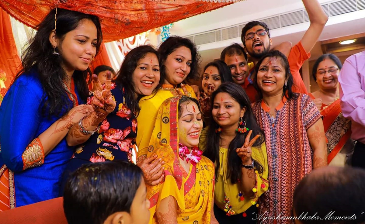 Haldi Shot by Ayushmanbhaba Moments Wedding-photography | Weddings Photos & Ideas