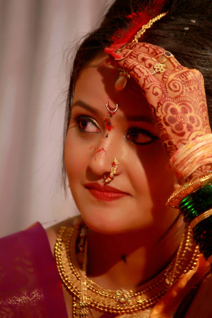 Stunning Bride on her Wedding Day by Shubham Yelgunde Photography Wedding-photography Bridal-jewellery-and-accessories Bridal-makeup | Weddings Photos & Ideas
