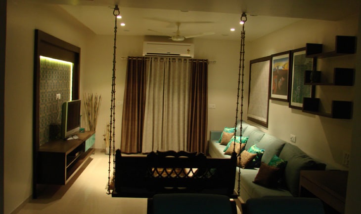 The Living Room by Deepti Srivastava Living-room Modern | Interior Design Photos & Ideas