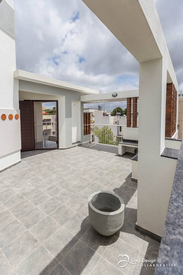 Terrace With Limestone Flooring by Prashanth Nandiprasad Open-spaces Modern | Interior Design Photos & Ideas