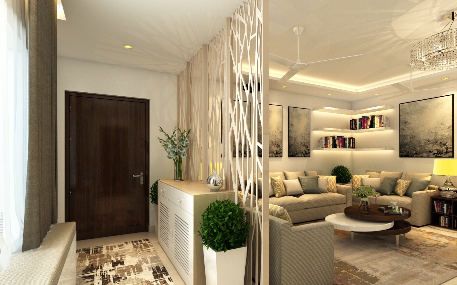 Creamy Landscape by Dineshkumar Sekar Contemporary | Interior Design Photos & Ideas