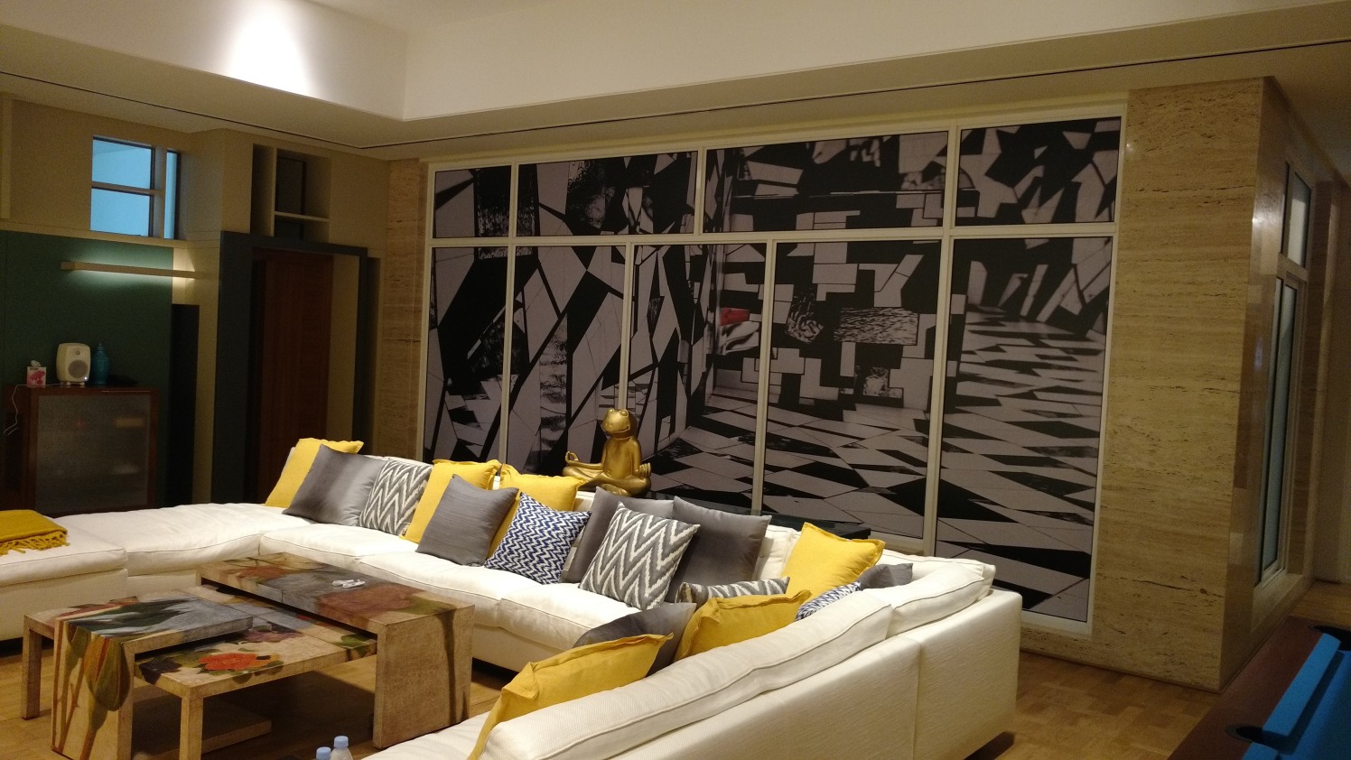 Solid yellows and Greys by Milind Kapadia Modern | Interior Design Photos & Ideas