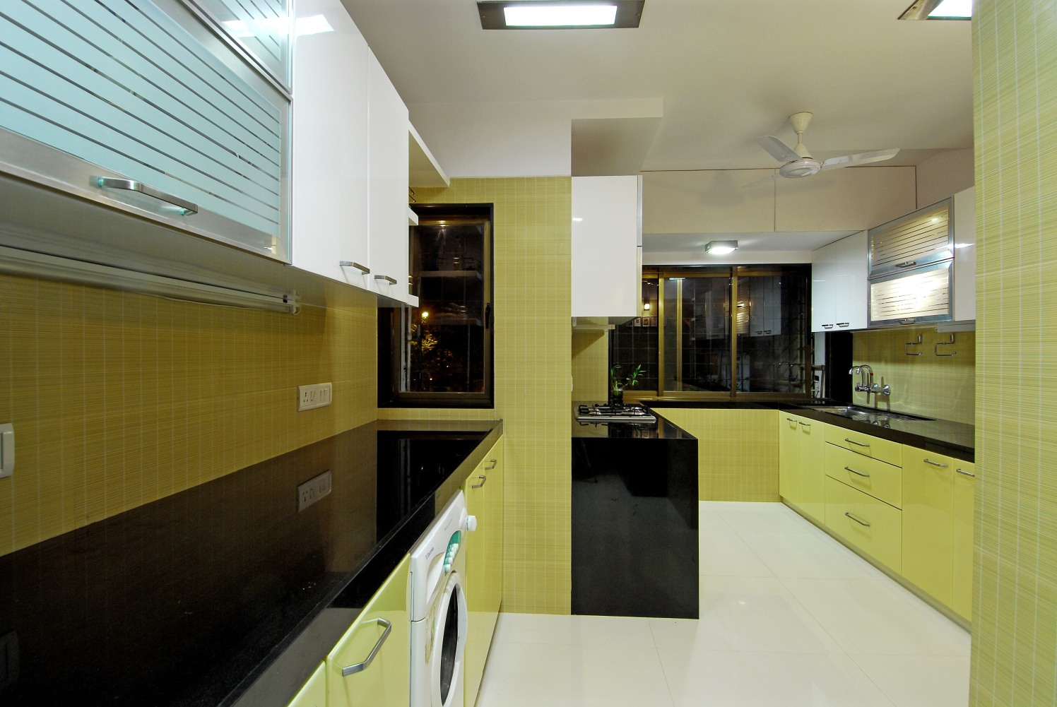 Modern Kitchen in U shape with cabinets by Milind Kapadia Modular-kitchen Modern | Interior Design Photos & Ideas