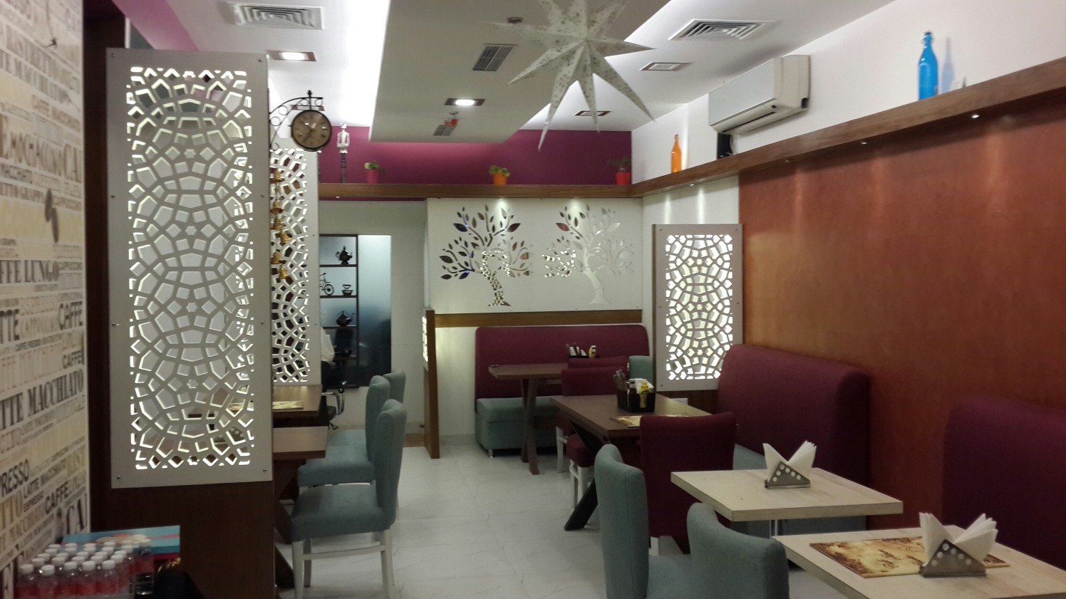 Contemporary restaurant with marble flooring by Jamshed Ahmed Contemporary | Interior Design Photos & Ideas
