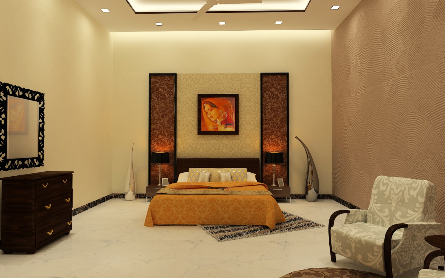 Contemporary master bedroom by Jamshed Ahmed Bedroom Contemporary | Interior Design Photos & Ideas