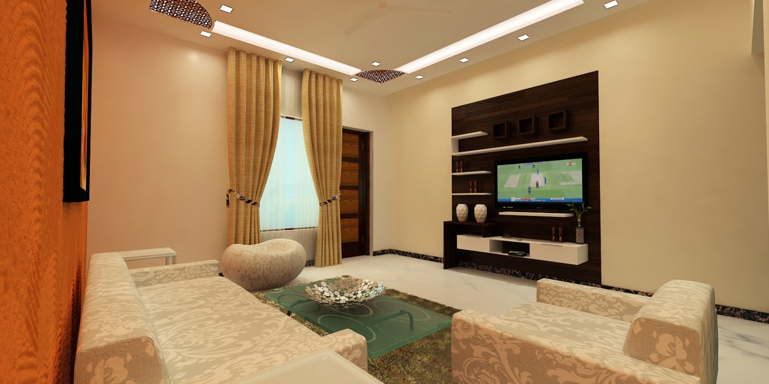 Contemporary living room with tv by Jamshed Ahmed Living-room Contemporary | Interior Design Photos & Ideas