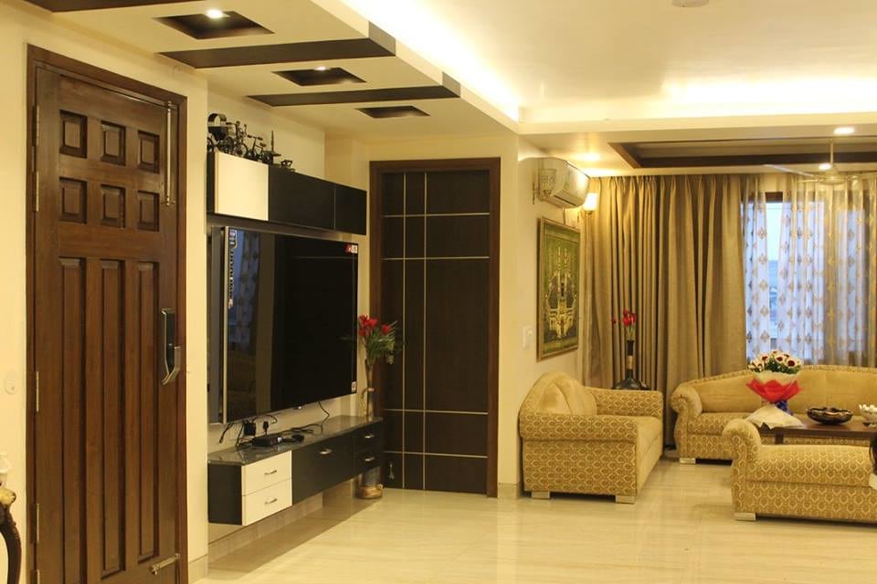 Contemporary living room with tv unit by Jamshed Ahmed Living-room Contemporary | Interior Design Photos & Ideas
