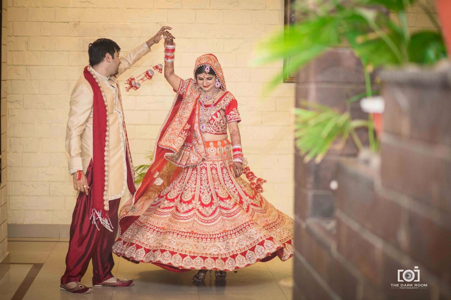The enormous fall of lehenga by The Dark Room Photography Wedding-photography | Weddings Photos & Ideas