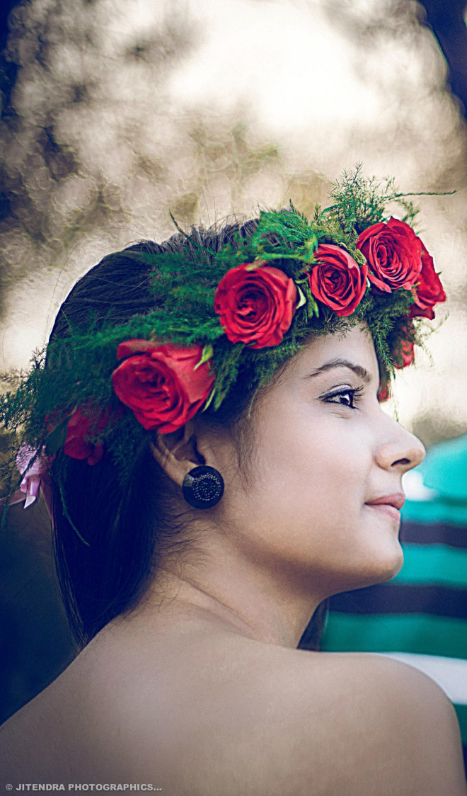 Rosy head gear by The Dark Room Photography Wedding-photography | Weddings Photos & Ideas