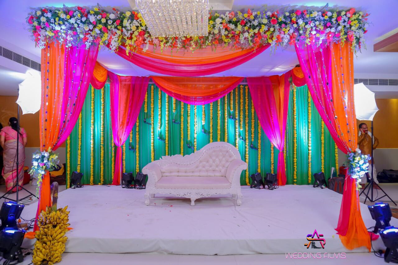 Bride and Groom Seating Decor by Archana Photography Wedding-photography | Weddings Photos & Ideas