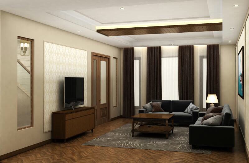 Classic Interior Decor Of Living Room by Deepanshu Prasad Living-room Modern | Interior Design Photos & Ideas