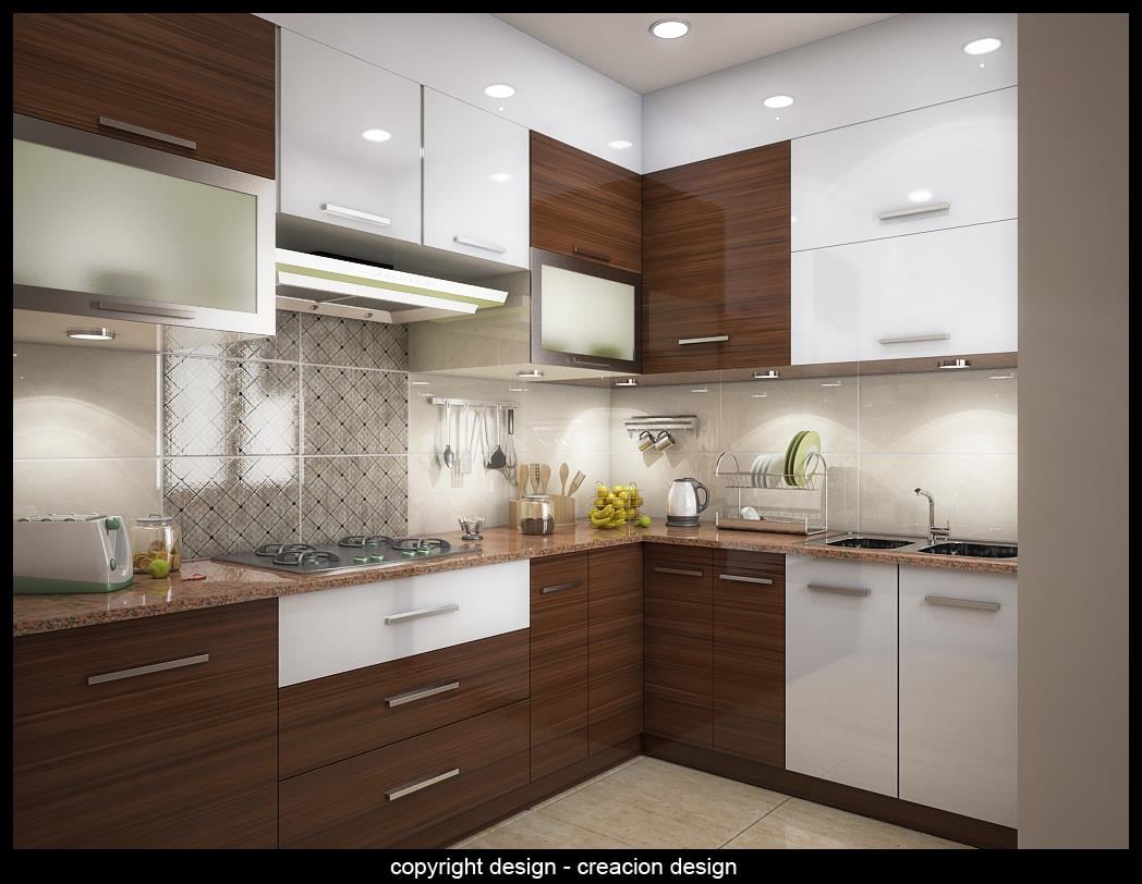 Modern Modular Kitchen With Wooden Cabinets by Deepanshu ...