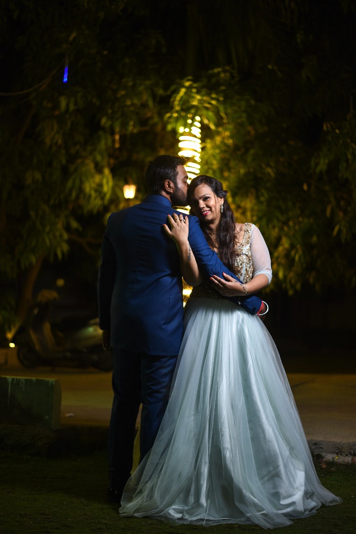 Bride and Groom Romantic Pose by ORDUO PRODUCTIONS PVT. LTD Wedding-photography | Weddings Photos & Ideas