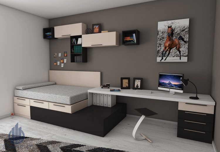 Greys & Whites by Shyam Gupta Bedroom Modern | Interior Design Photos & Ideas