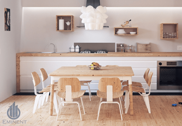 A Wooden Cook-In by Shyam Gupta Dining-room Modern | Interior Design Photos & Ideas