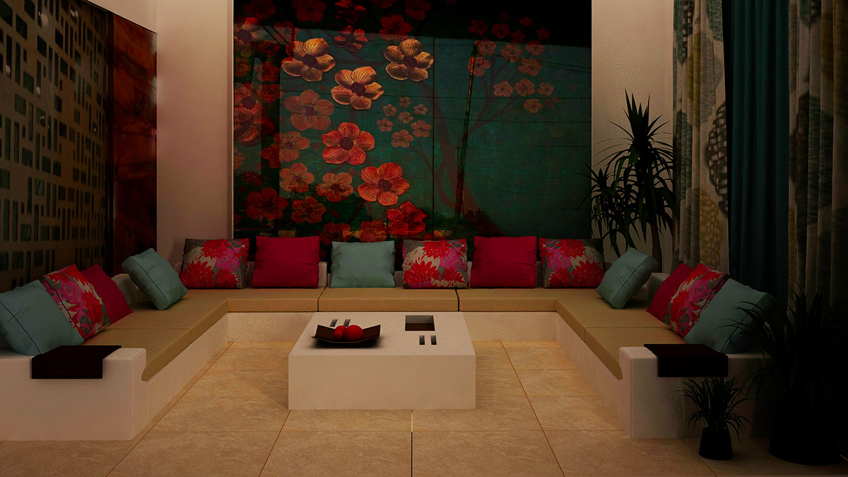 Pinky Living Area by Siddhartha Mukharjee