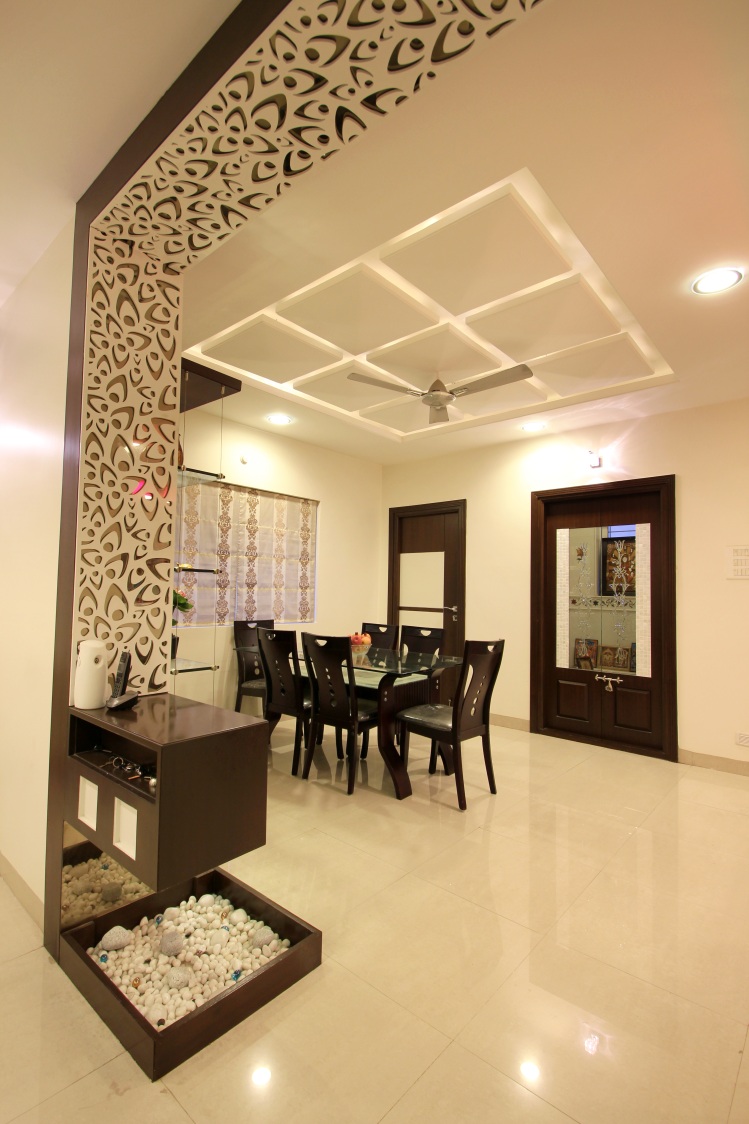 Dining Room With Pale Shade Interior by Nandigam Harish Dining-room Modern | Interior Design Photos & Ideas