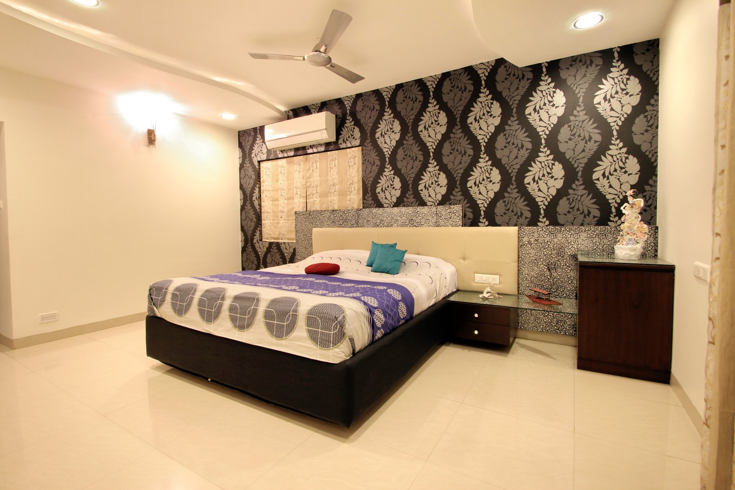 Bedroom With Wall Art by Nandigam Harish Bedroom Contemporary | Interior Design Photos & Ideas