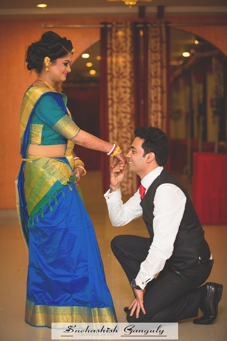 Magnificent Couple Portrait by Moments By Snehashish Wedding-photography Wedding-dresses Groom-wear-and-accessories | Weddings Photos & Ideas