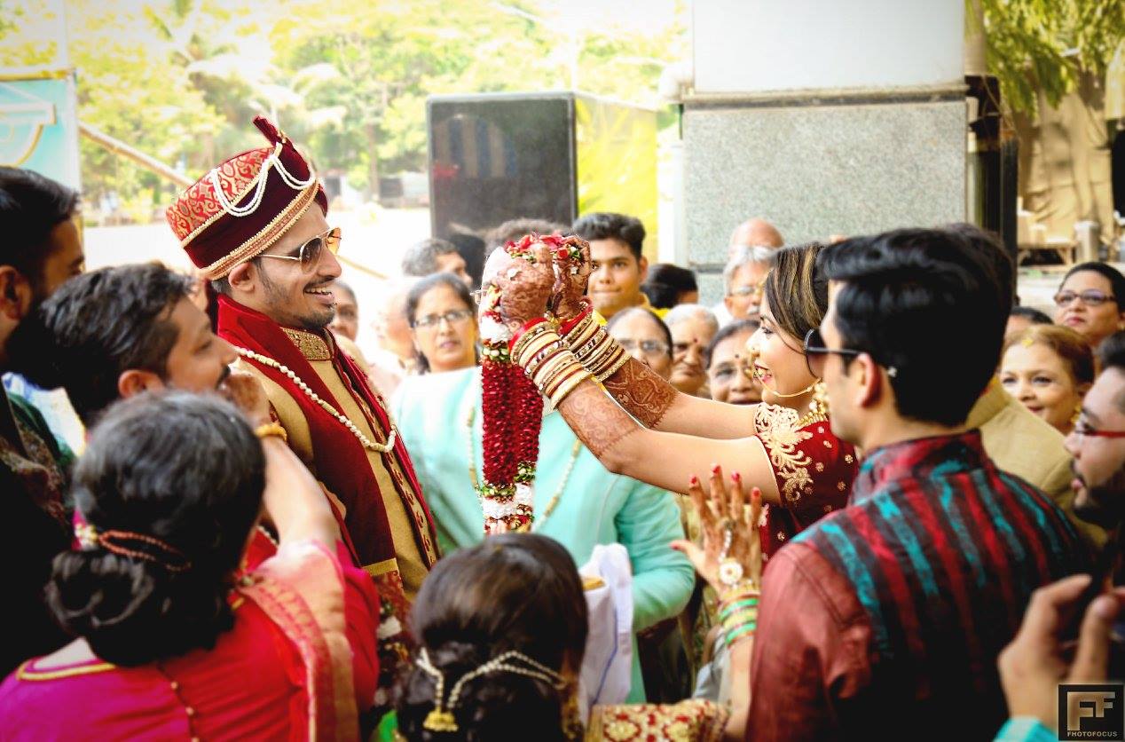 Joys of a varmala! by Fhotofocus Photography Wedding-photography | Weddings Photos & Ideas