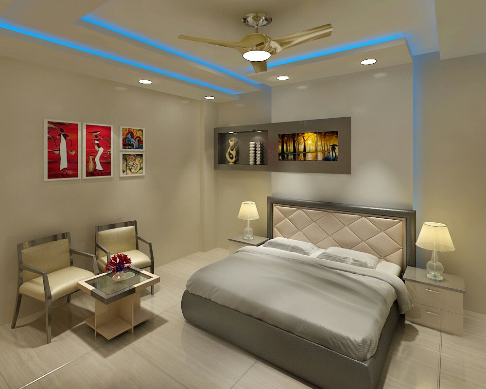 A modern look to your bedroom by Jaideep Mandal Bedroom Modern | Interior Design Photos & Ideas