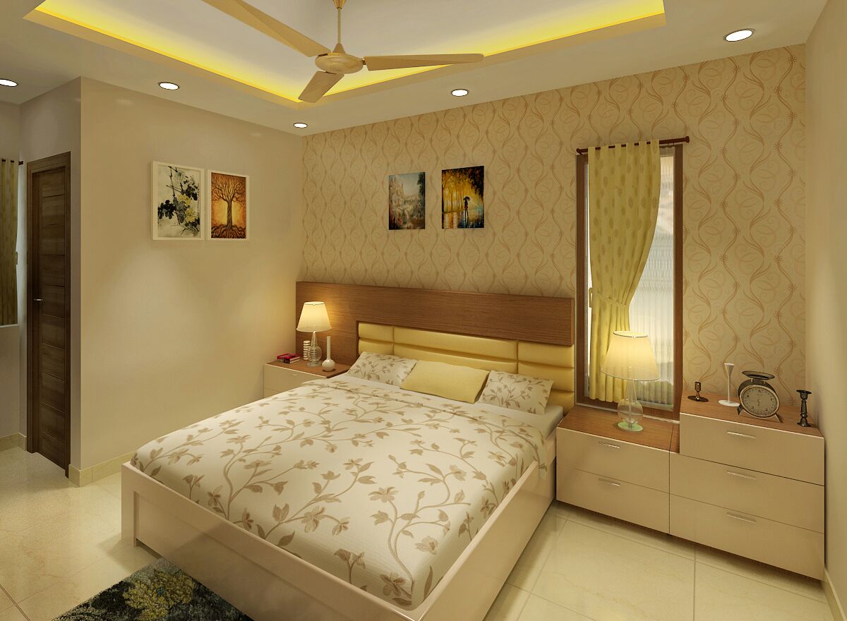 Bedroom with maturity by Jaideep Mandal Bedroom Modern | Interior Design Photos & Ideas