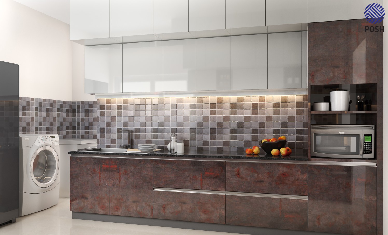 Modern modular kitchen by Priyanka Rai Modular-kitchen Modern | Interior Design Photos & Ideas