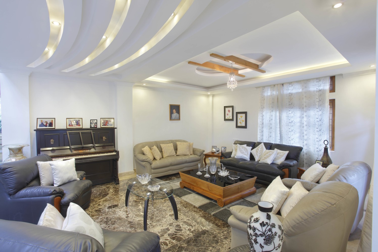 Living Room With Bulky Furniture by Prashant Ghosh Living-room Contemporary | Interior Design Photos & Ideas