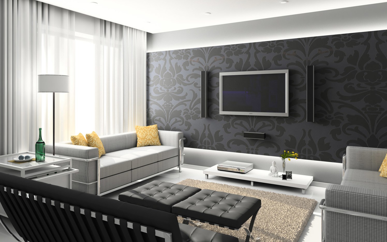 Shades of grey by Priya Shah(test) Modern | Interior Design Photos & Ideas