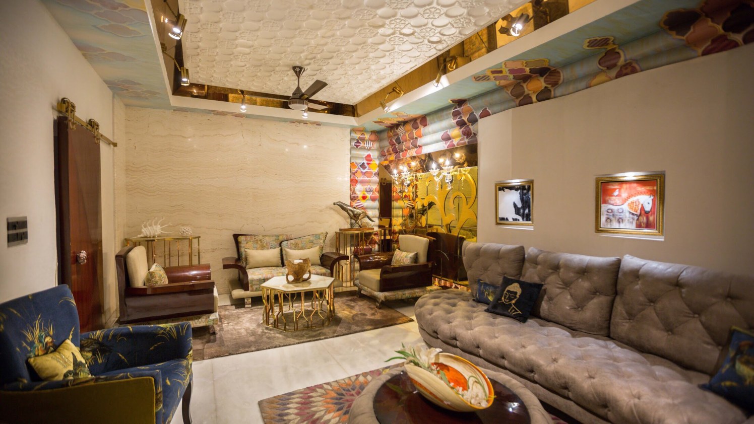 Gigantic Living Room by Swati Jain Modern | Interior Design Photos & Ideas