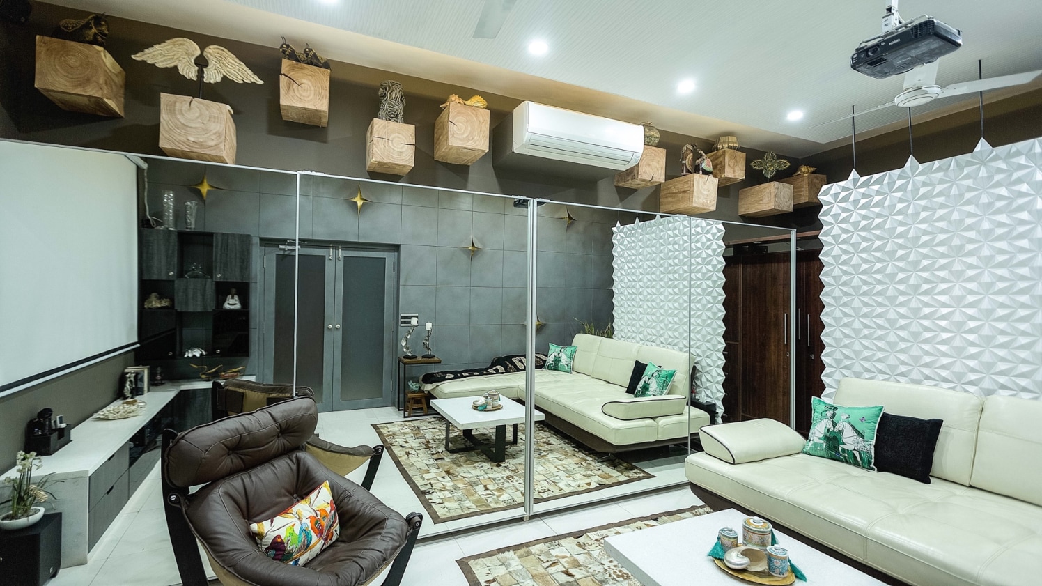 Luxurious Living Room by Swati Jain Modern | Interior Design Photos & Ideas