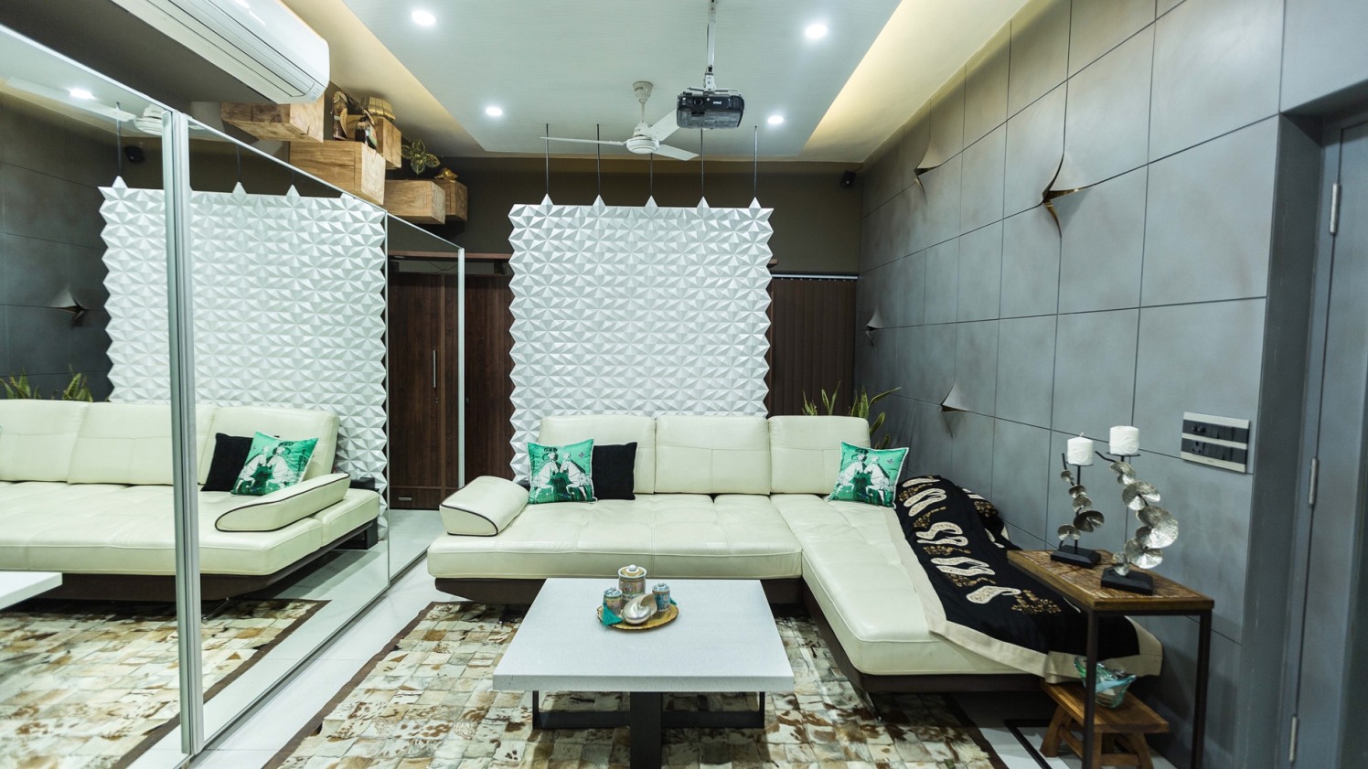 Majestic Living Room by Swati Jain Contemporary | Interior Design Photos & Ideas