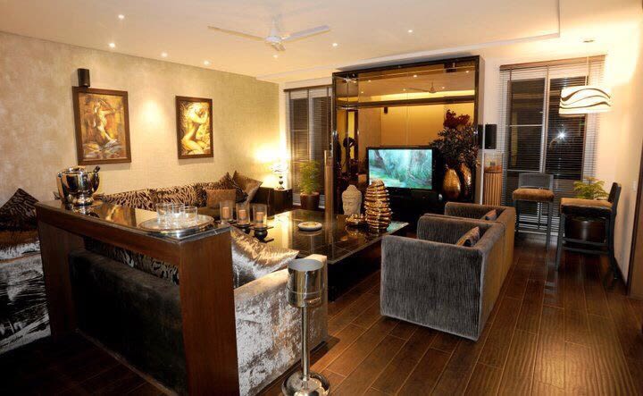 Bedazzling living area by Karan Kalra Modern | Interior Design Photos & Ideas