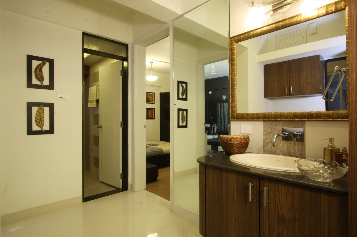 Clean Bathroom Good Living by Harshila Shreeram Talasila Modern | Interior Design Photos & Ideas