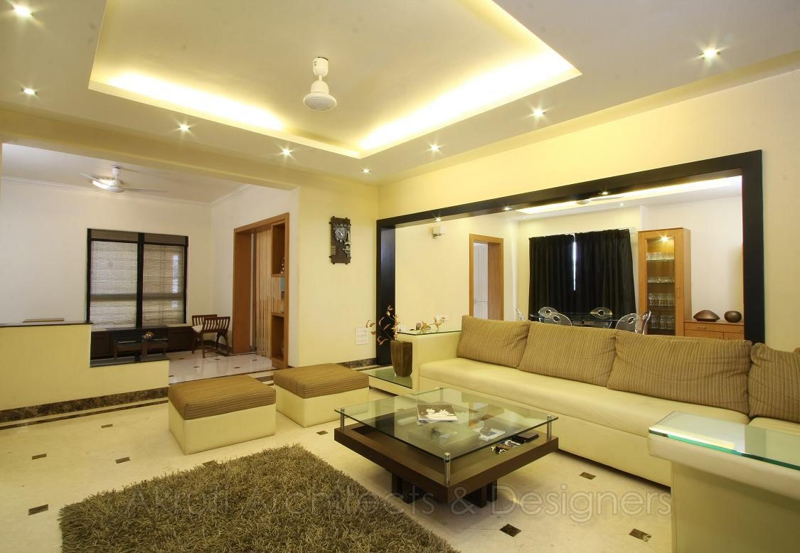 Elegant Living Room by Harshila Shreeram Talasila Contemporary | Interior Design Photos & Ideas