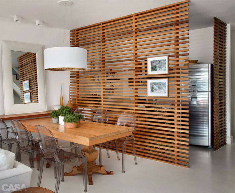 Honeydew White Dining Room With Wooden Stripes by Live Fabulous Dining-room Contemporary | Interior Design Photos & Ideas