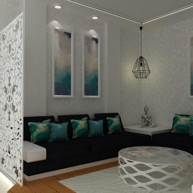 Audacious Living Room by Shweta Gulashan Sharma Modern | Interior Design Photos & Ideas