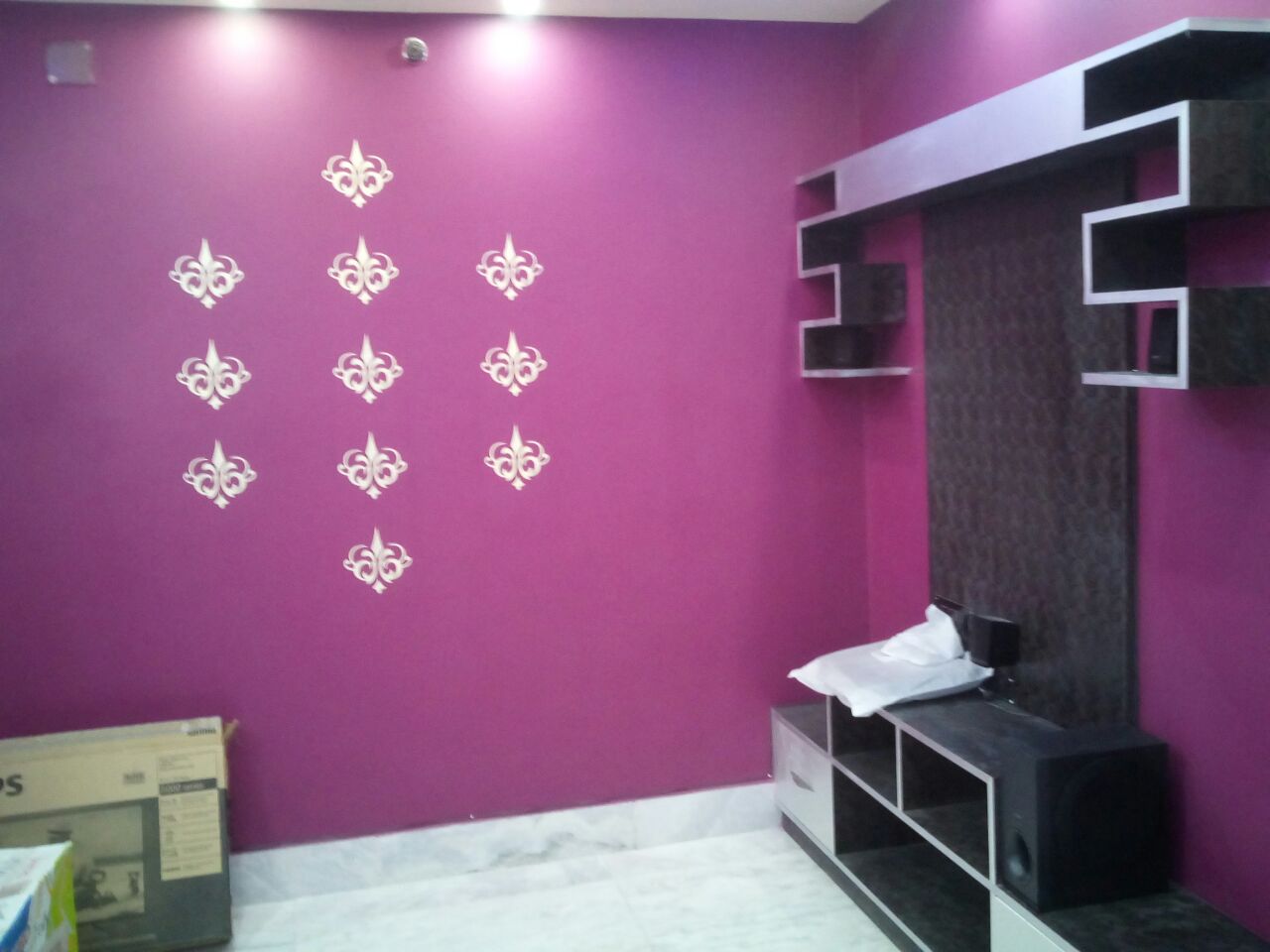The Purple Roomq by Manik Chowdhury Living-room Contemporary | Interior Design Photos & Ideas