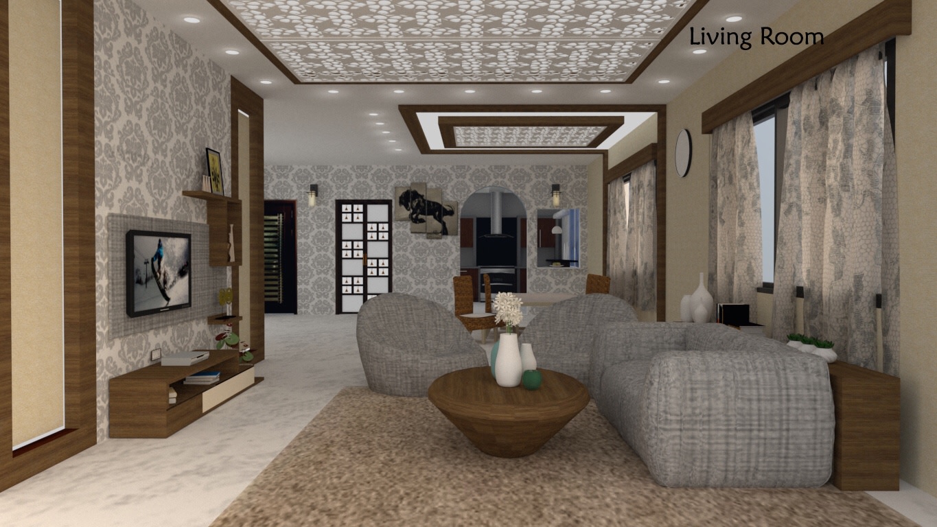 Living room design idea by Vinusha Raju Contemporary | Interior Design Photos & Ideas