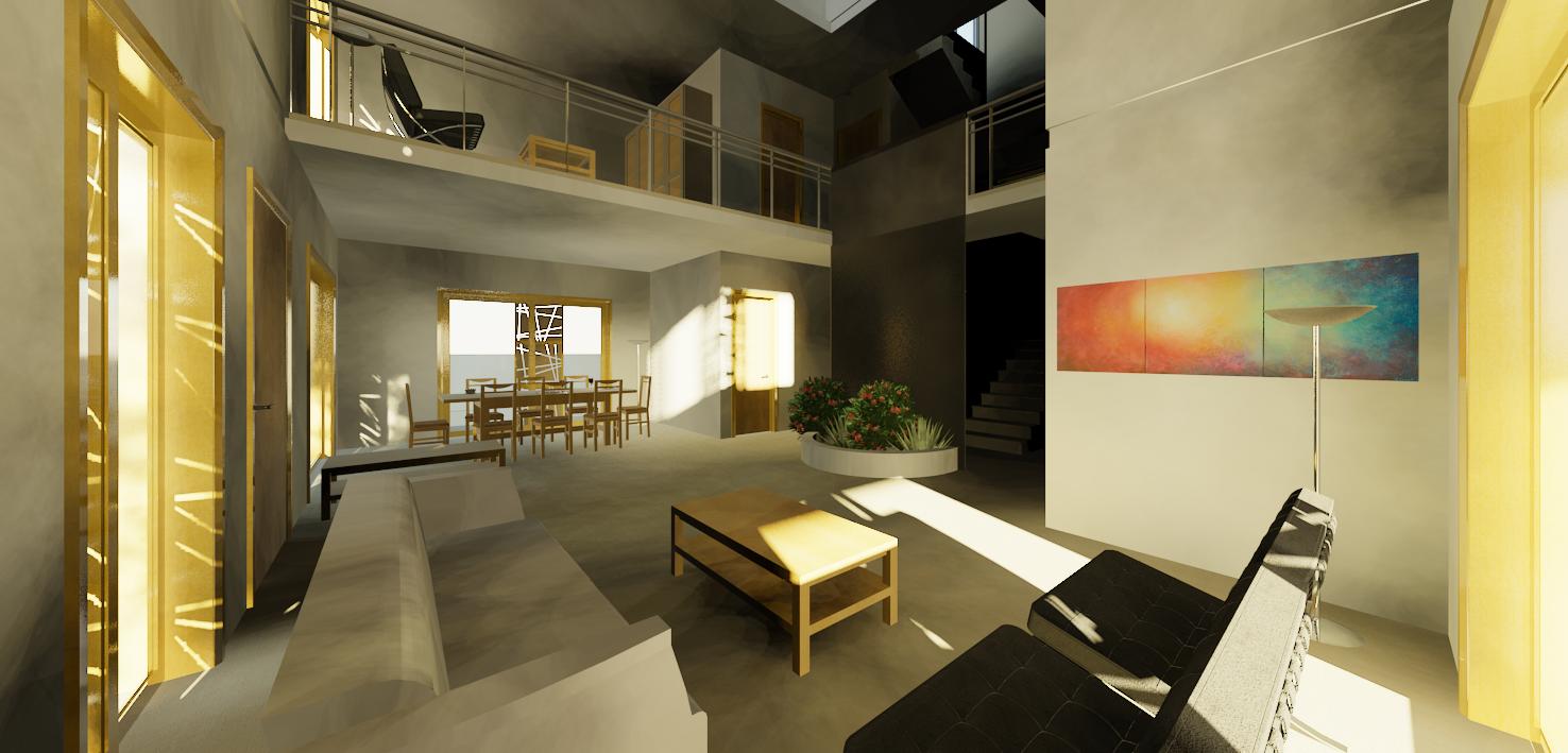 Spacious Living area with by Vinayak Hanchate Living-room Modern | Interior Design Photos & Ideas