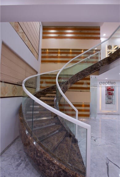 Staircase by Creative Architects and Interiors Contemporary | Interior Design Photos & Ideas