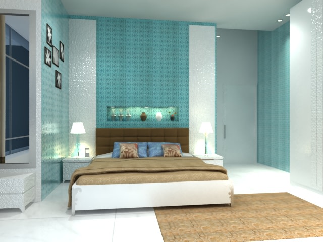 Bedroom With Rustic Blanket And Serene Ambience by Gunjan Mehrotra Bedroom Contemporary | Interior Design Photos & Ideas