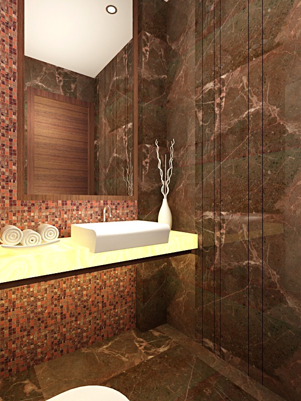 Royal Bathroom Interiors With Marble Finishing by Gunjan Mehrotra Bathroom Modern | Interior Design Photos & Ideas