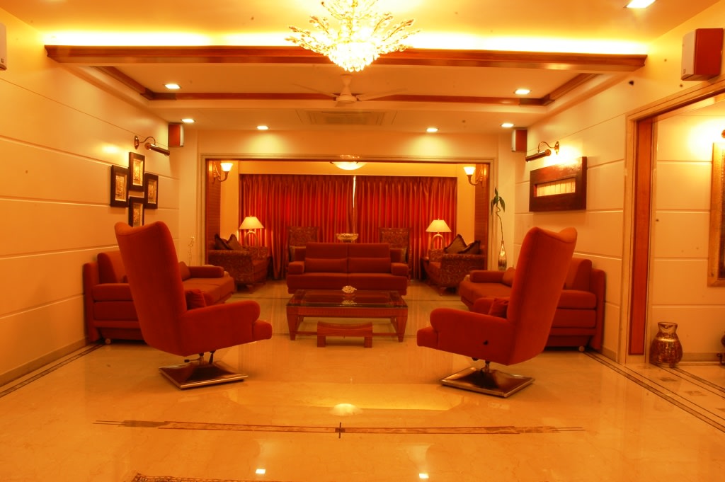 A regal living room! by Nikhil Living-room Eclectic | Interior Design Photos & Ideas