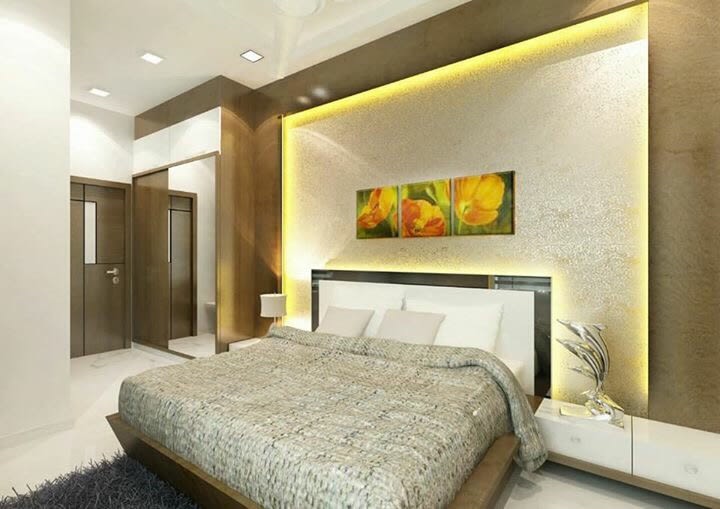 Bedroom With Rustic Blanket And Wooden Interiors by nakul baghel Bedroom Modern | Interior Design Photos & Ideas