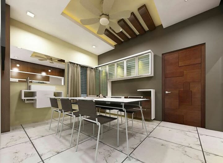 Dining Room With Dining Chair White Oak by nakul baghel Dining-room Modern | Interior Design Photos & Ideas