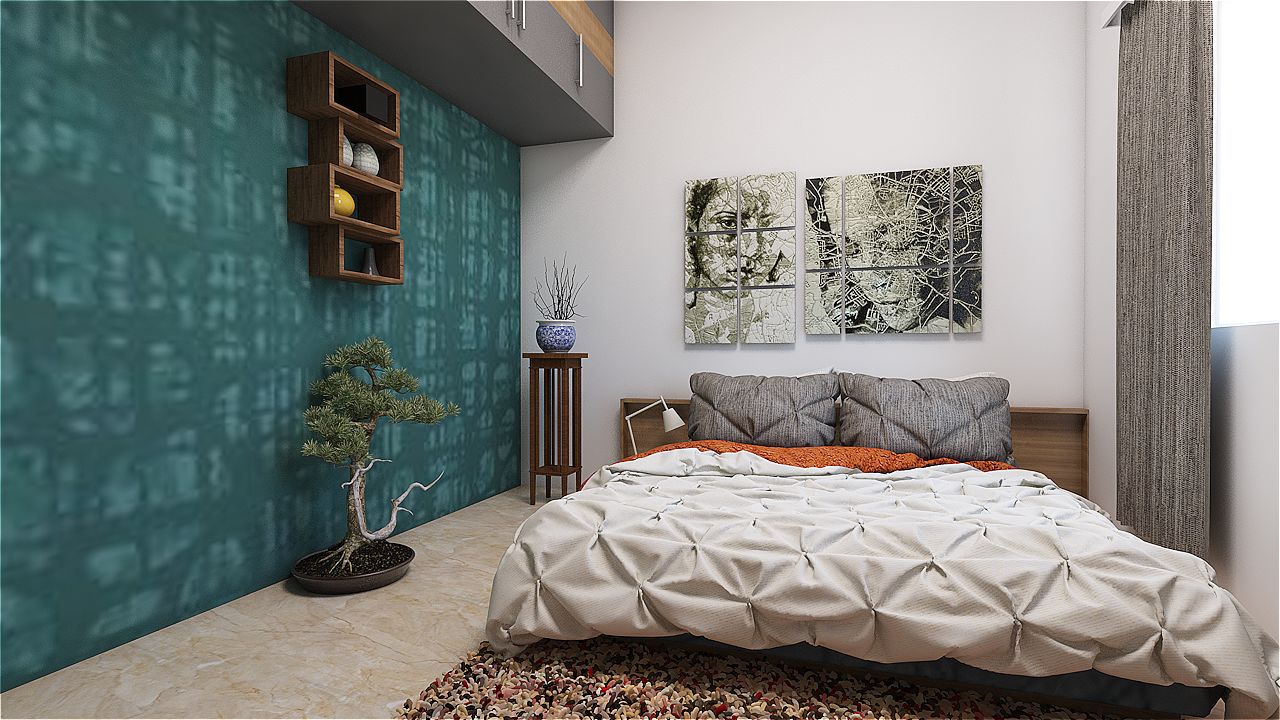 Messy Comfort by Sarath Sasi P Bedroom Modern | Interior Design Photos & Ideas