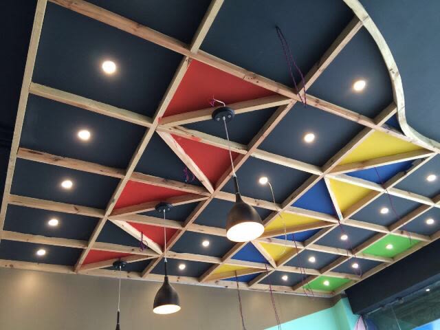 False ceiling by Ashish Singh Living-room Contemporary | Interior Design Photos & Ideas