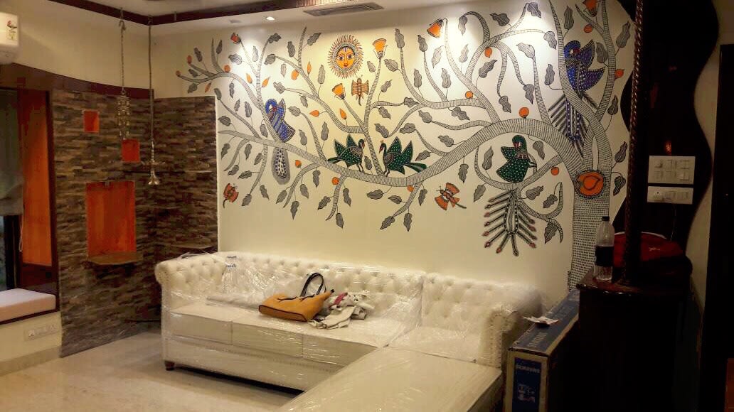 Contemporary Living room by Chetna Vijay Yadav Living-room Contemporary | Interior Design Photos & Ideas