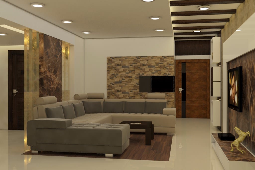 Sleek And Dynamic by Rashid Khan Living-room Modern | Interior Design Photos & Ideas